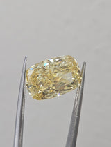 IGI 5.06CT CUSHION FANCY VIVID YELLOW VS2