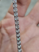 4.84cttw White Gold Lab Diamond 7" Tennis Bracelet