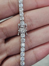 6.95cttw White Gold Lab Diamond 7" Tennis Bracelet