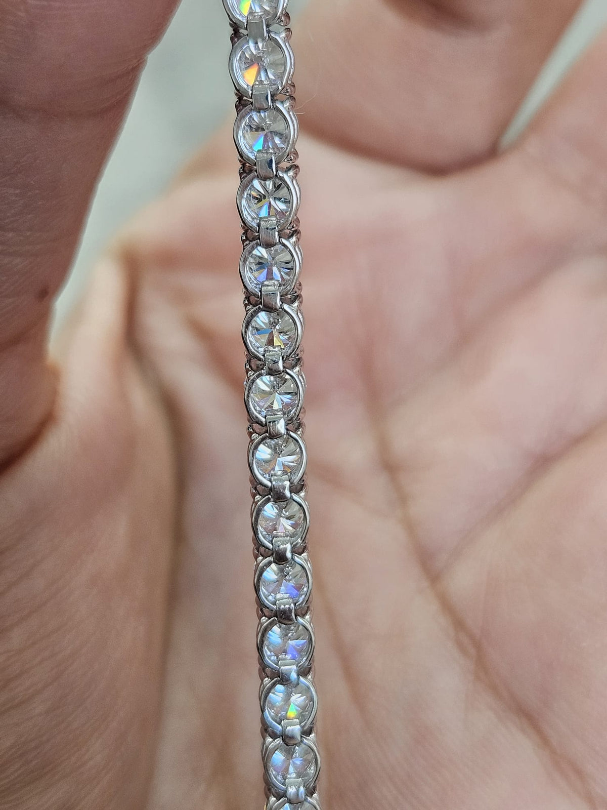 6.95cttw White Gold Lab Diamond 7" Tennis Bracelet
