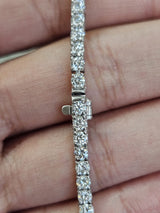 3.24cttw White Gold Lab Diamond 6" Tennis Bracelet