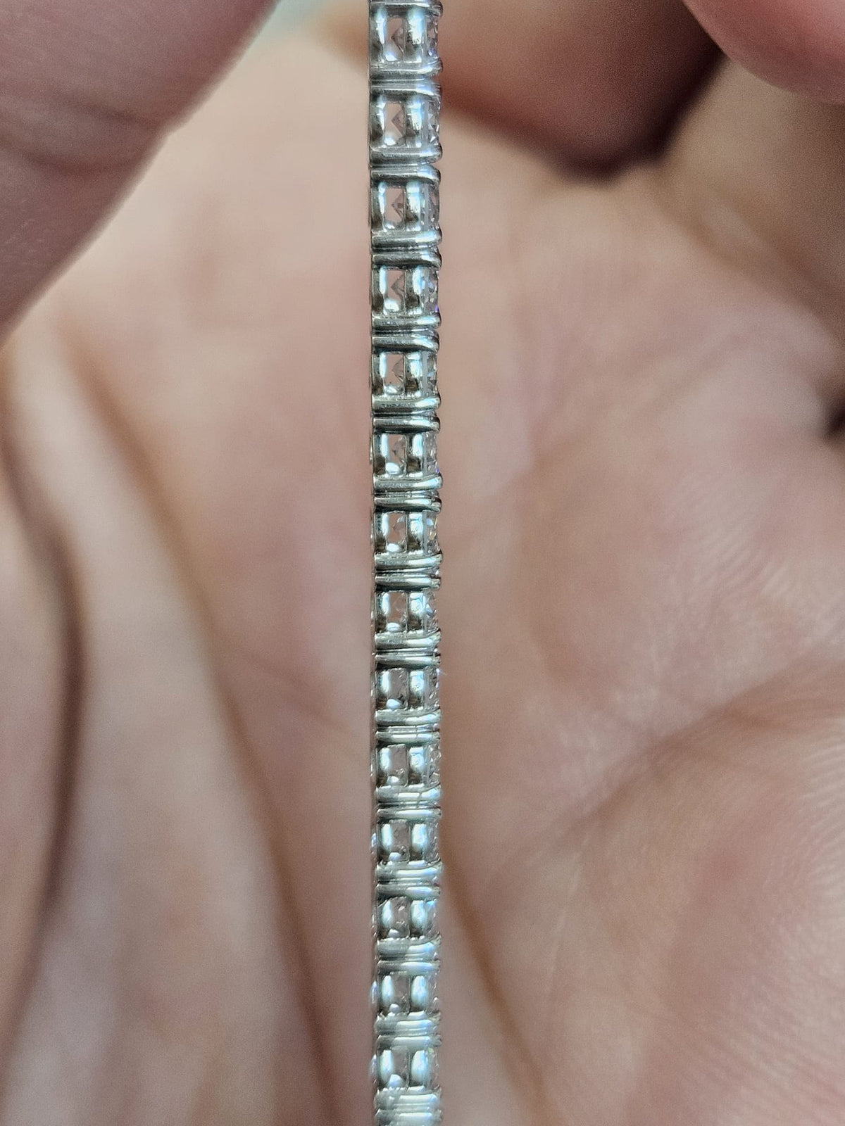 3.24cttw White Gold Lab Diamond 6" Tennis Bracelet