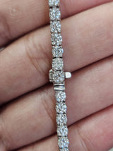 5.75cttw White Gold Lab Diamond 7" Tennis Bracelet