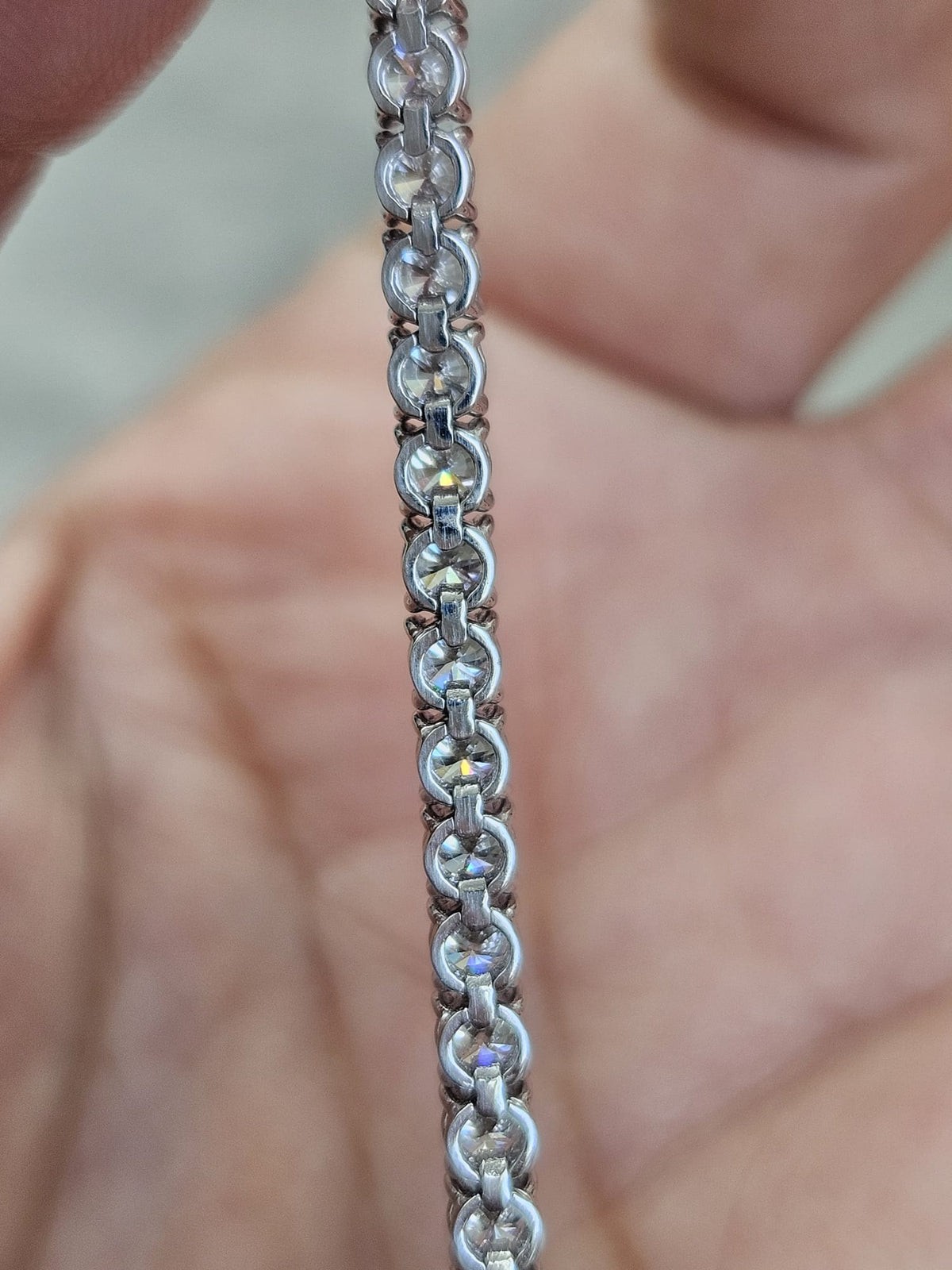 4.27cttw White Gold Lab Diamond 6.75" Tennis Bracelet