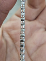 6.86cttw White Gold Lab Diamond 7" Tennis Bracelet