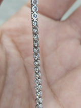 2.59cttw White Gold Lab Diamond 7" Tennis Bracelet