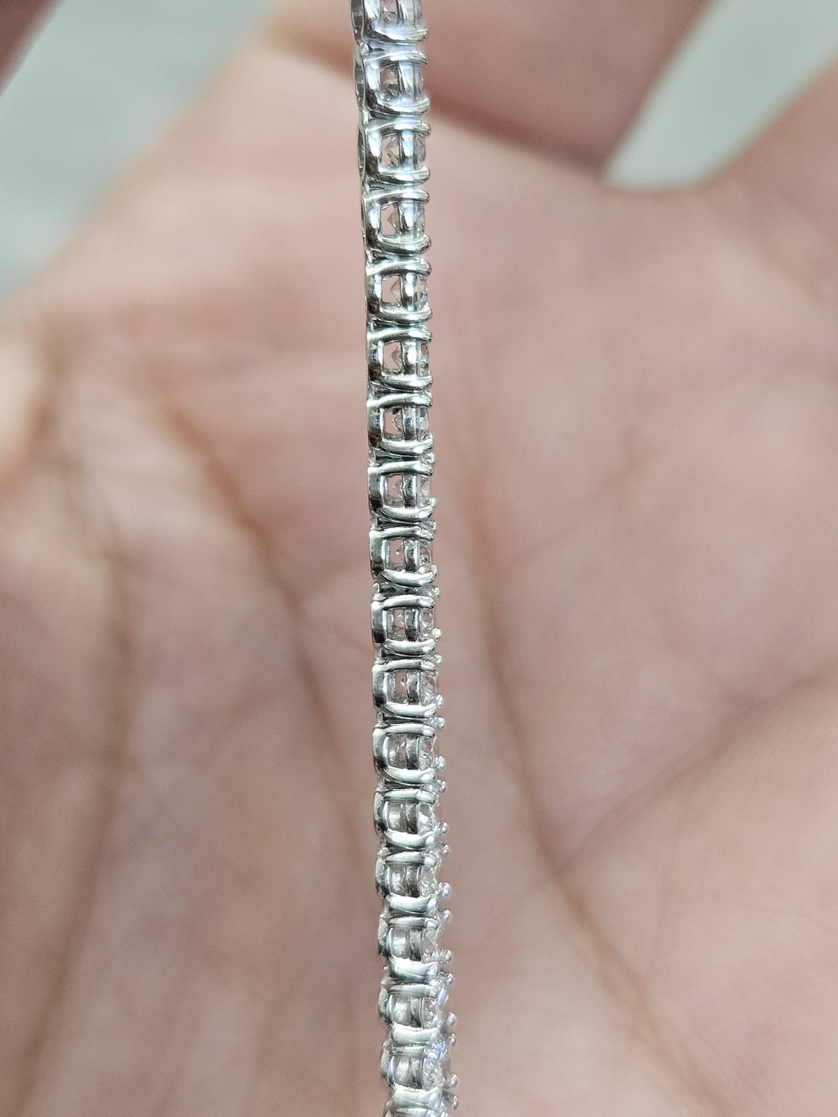 2.59cttw White Gold Lab Diamond 7" Tennis Bracelet