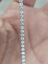 2.59cttw White Gold Lab Diamond 7" Tennis Bracelet