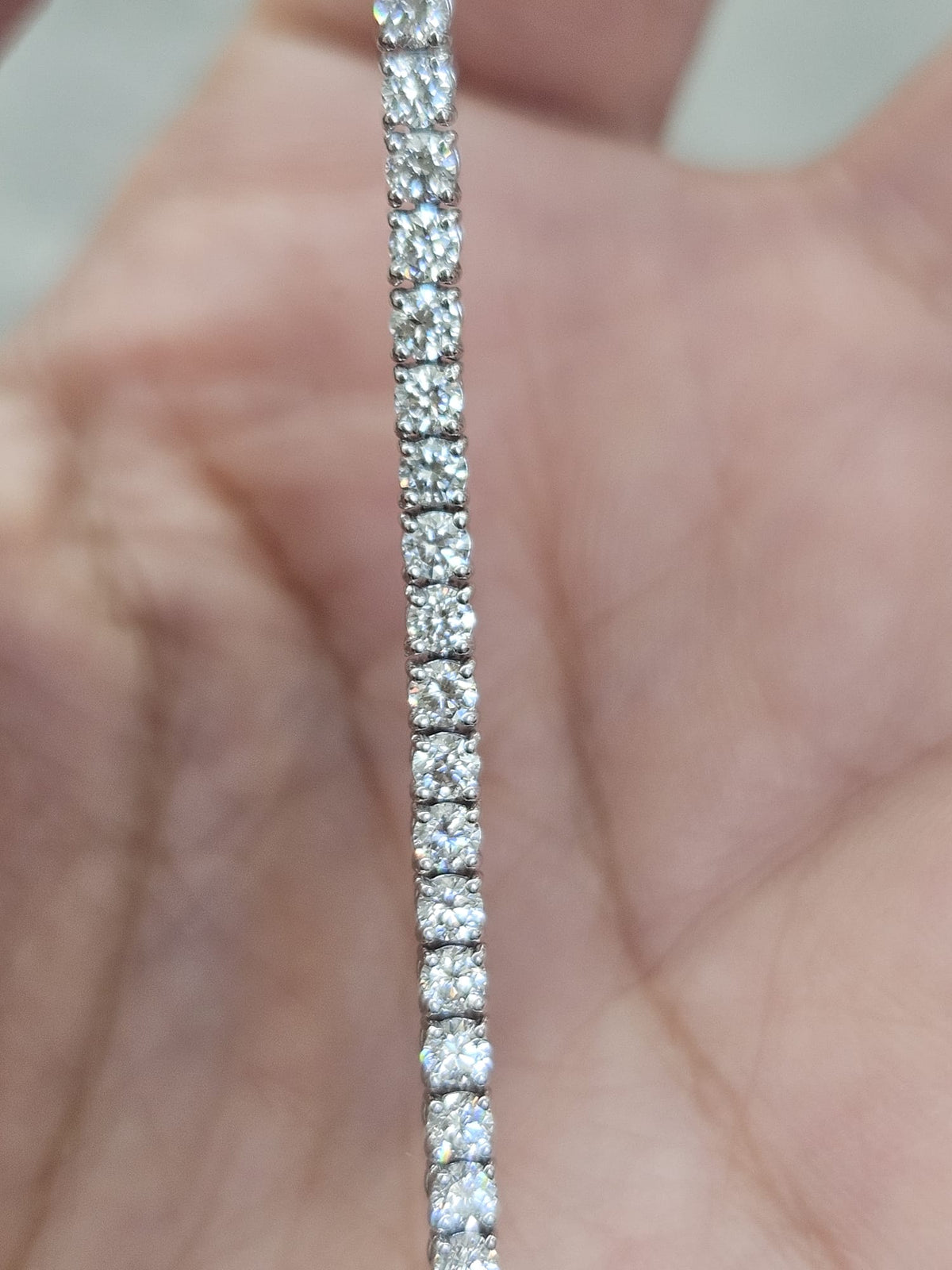 2.59cttw White Gold Lab Diamond 7" Tennis Bracelet