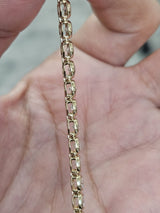 4cttw Yellow Gold Lab Diamond Bezel Set 7" Tennis Bracelet