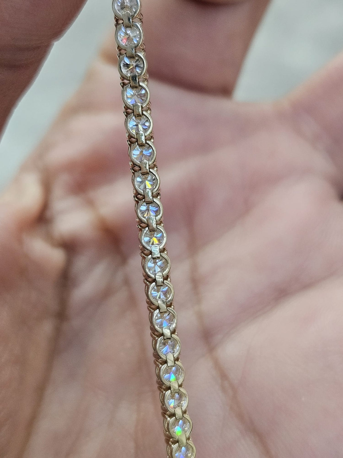 4.7cttw Yellow Gold Lab Diamond 7" Tennis Bracelet