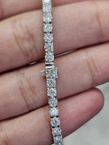 4.76cttw White Gold Lab Diamond 7" Tennis Bracelet