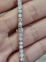 4.76cttw White Gold Lab Diamond 7" Tennis Bracelet