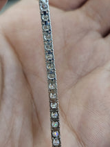4.76cttw White Gold Lab Diamond 7" Tennis Bracelet