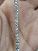 4.76cttw White Gold Lab Diamond 7" Tennis Bracelet