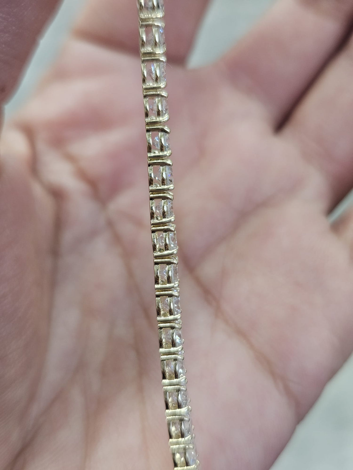 IGI Certified 7.80cttw Yellow Gold Lab Diamond 7" Tennis Bracelet