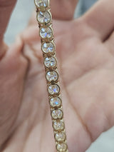 IGI Certified 12.57cttw Yellow Gold Lab Diamond 7" Tennis Bracelet