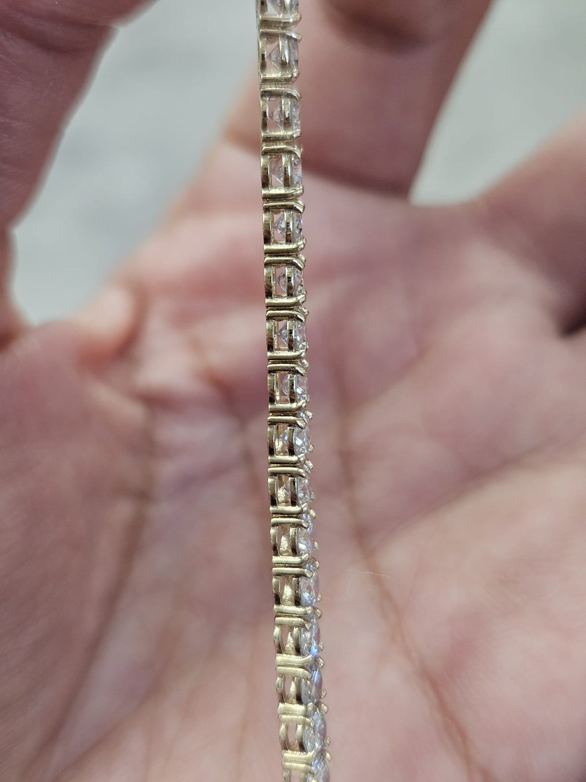 IGI Certified 5.35cttw Yellow Gold Lab Diamond 7" Tennis Bracelet