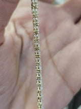 IGI Certified 21.30cttw Yellow Gold Lab Diamond 17" Tennis Necklace