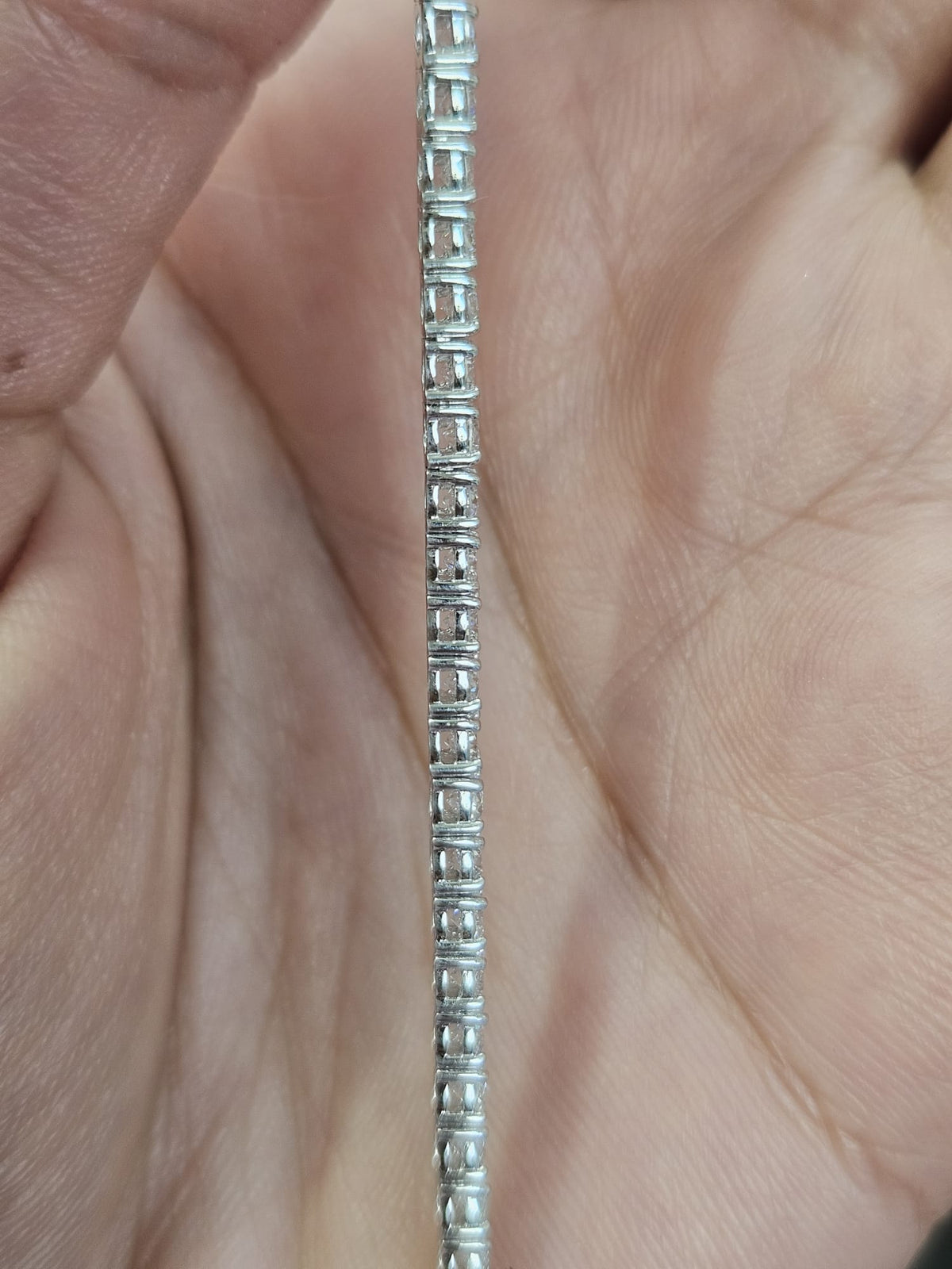 7.48cttw White Gold Lab Diamond 17" Tennis Necklace