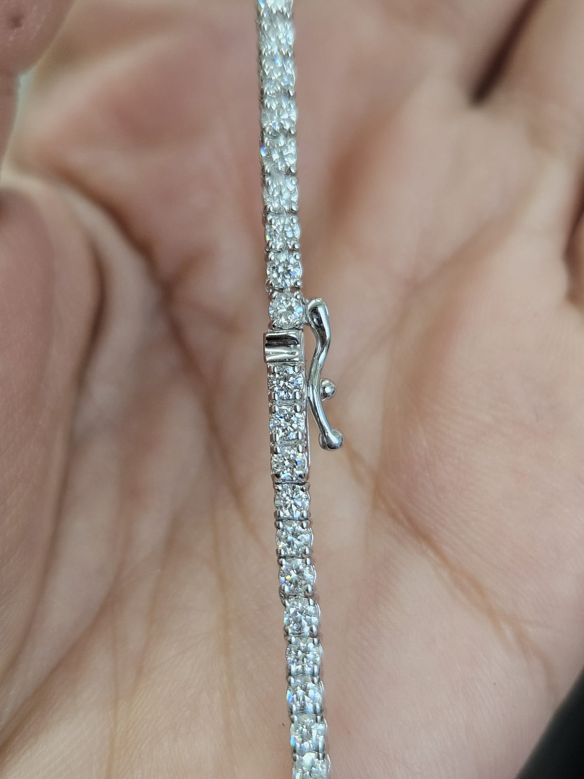 5.69cttw White Gold Lab Diamond 17" Tennis Necklace