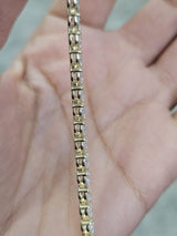 IGI Certified 6.38cttw Yellow Gold 3 Prong Lab Diamond 7" Tennis Bracelet