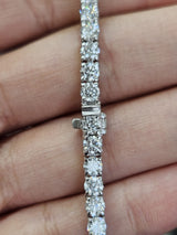 6.56cttw White Gold Lab Diamond 7" Tennis Bracelet