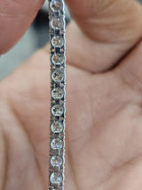 6.56cttw White Gold Lab Diamond 7" Tennis Bracelet