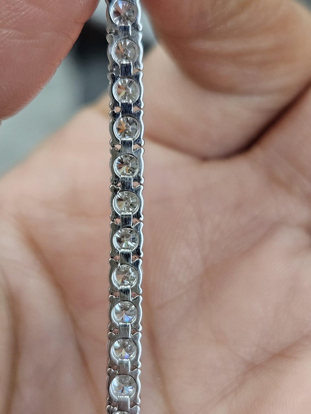 6.56cttw White Gold Lab Diamond 7" Tennis Bracelet