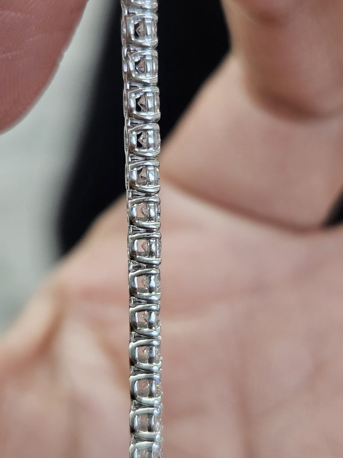 3cttw Gold Lab Diamond 7" Tennis Bracelet