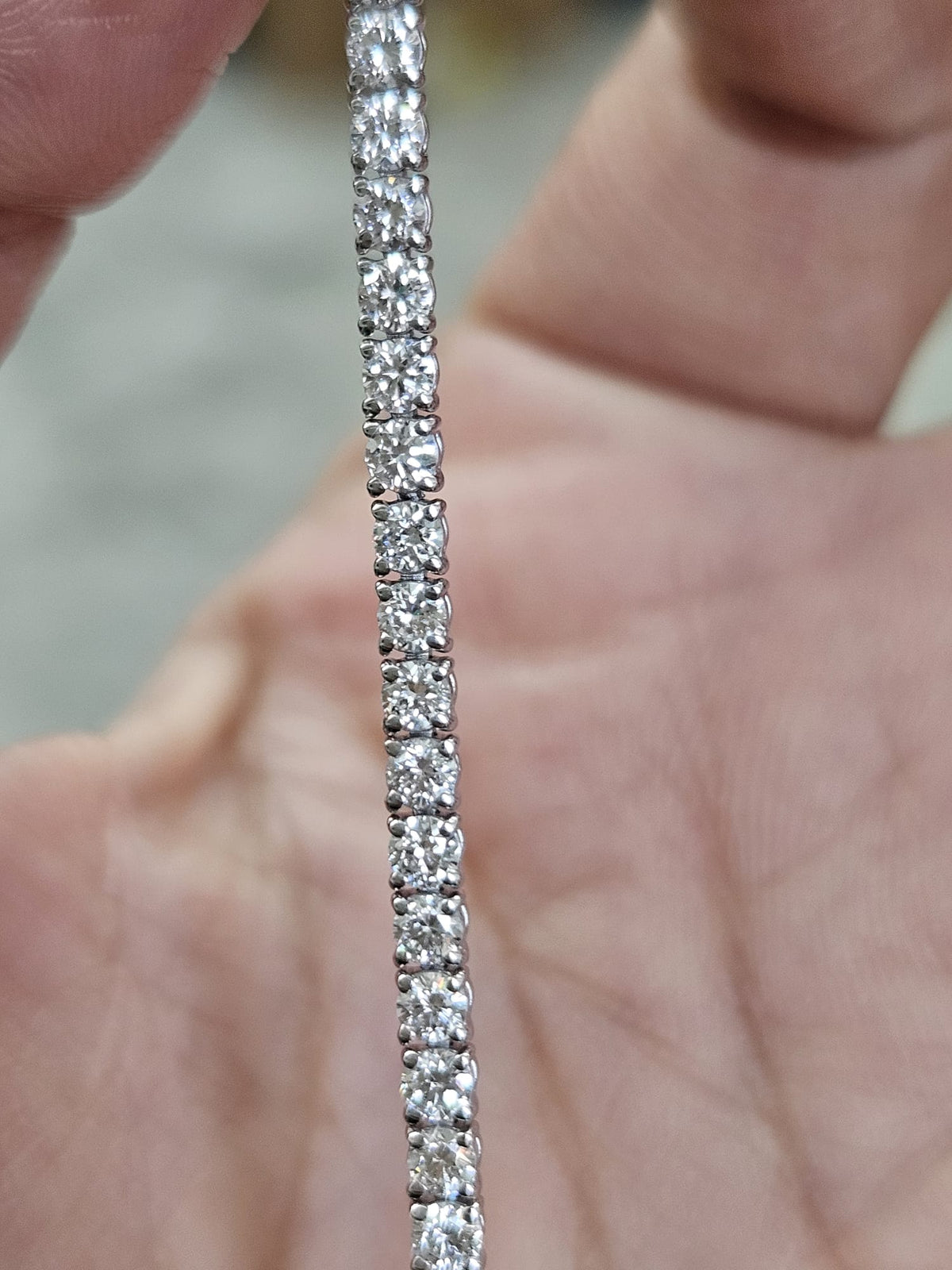 3cttw Gold Lab Diamond 7" Tennis Bracelet