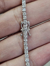 3cttw Gold Lab Diamond 7" Tennis Bracelet
