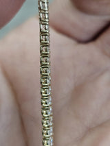 3cttw Gold Lab Diamond 7" Tennis Bracelet