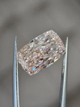 IGI 6.53CT CUSHION FANCY VIVID PINK VS1