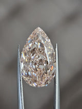 IGI 8.61CT PEAR FANCY INTENSE PINK VS1