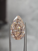 IGI 8.61CT PEAR FANCY INTENSE PINK VS1