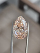 IGI 8CT PEAR FANCY VIVID PINK VS1