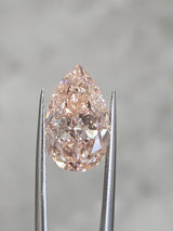 IGI 8CT PEAR FANCY VIVID PINK VS1
