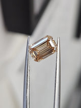 IGI 1.25CT EMERALD FANCY LIGHT PINKISH BROWN VS1