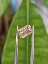 IGI 1.25CT EMERALD FANCY LIGHT PINKISH BROWN VS1