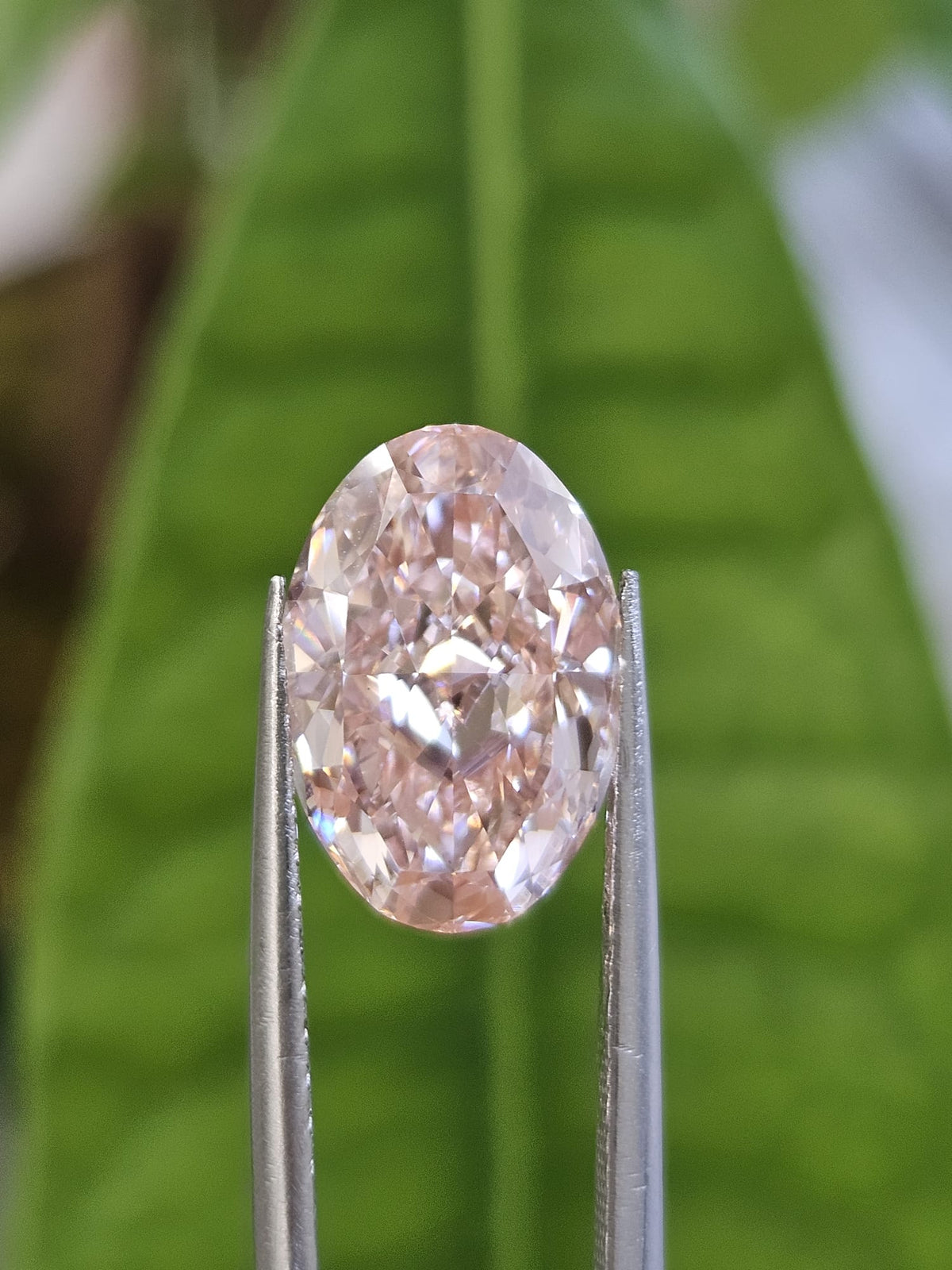 IGI 5.03CT OVAL FANCY INTENSE PINK VS1