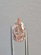 IGI 5.08CT PEAR FANCY VIVID PINK VS1