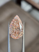 IGI 7CT PEAR FANCY VIVID PINK VS1