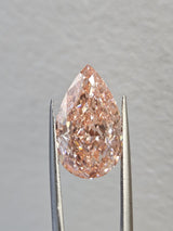IGI 7CT PEAR FANCY VIVID PINK VS1