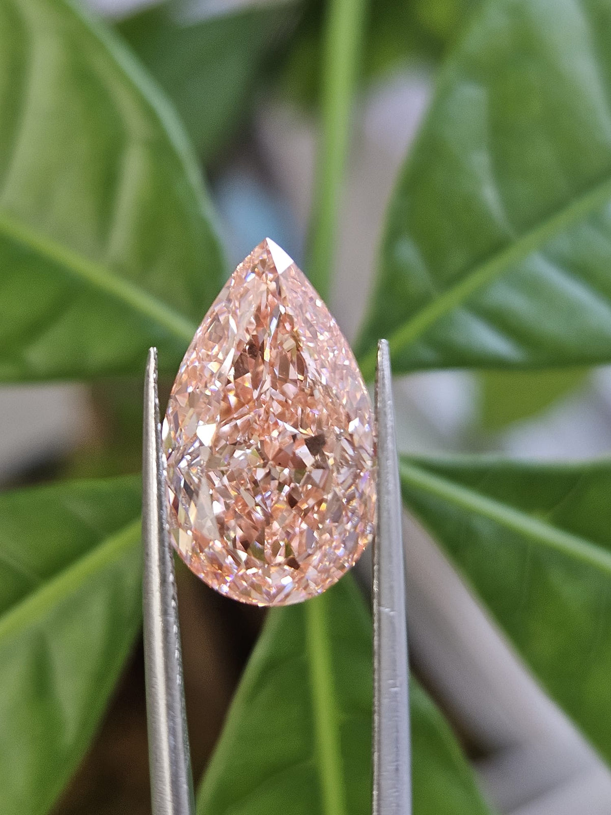 IGI 7CT PEAR FANCY VIVID PINK VS1