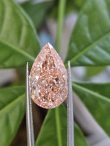 IGI 7CT PEAR FANCY VIVID PINK VS1