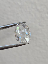 IGI 2.12CT OVAL ROSE CUT F VS1