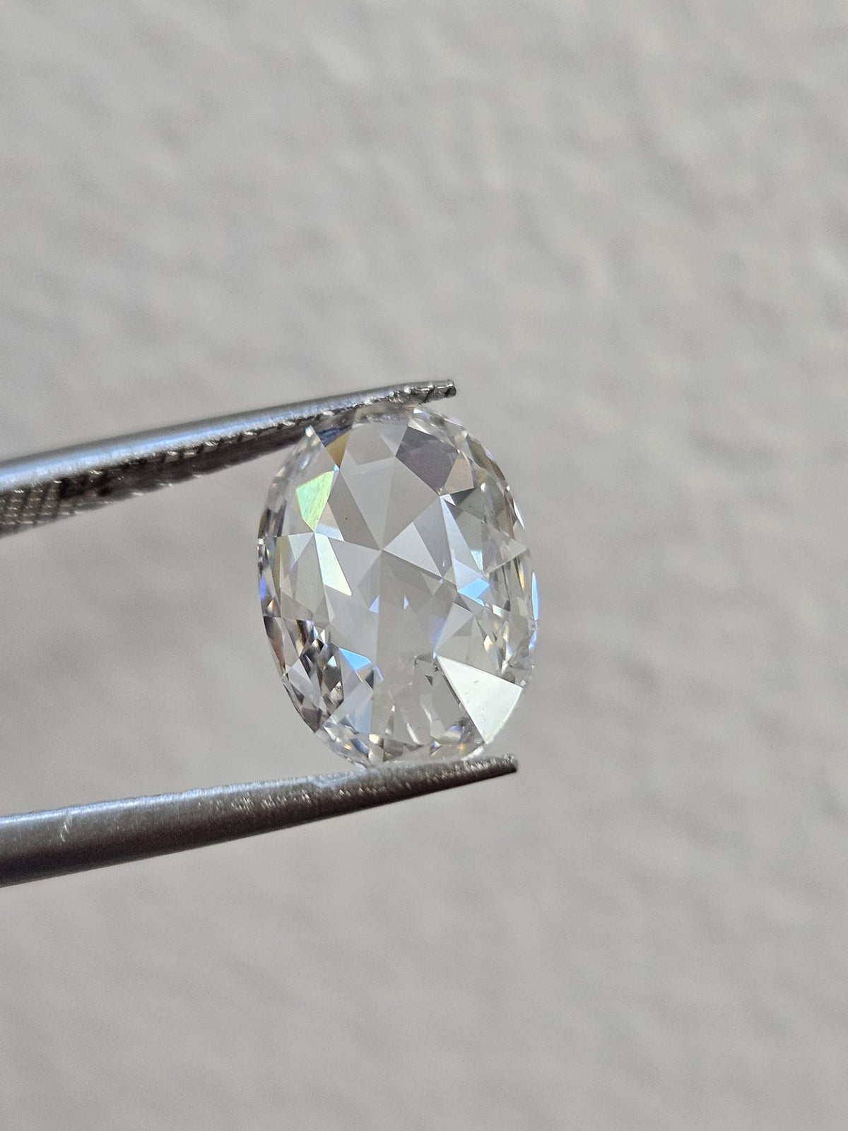 IGI 2.12CT OVAL ROSE CUT F VS1