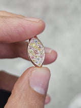 14K Gold Multi Colored Lab Diamond Ring