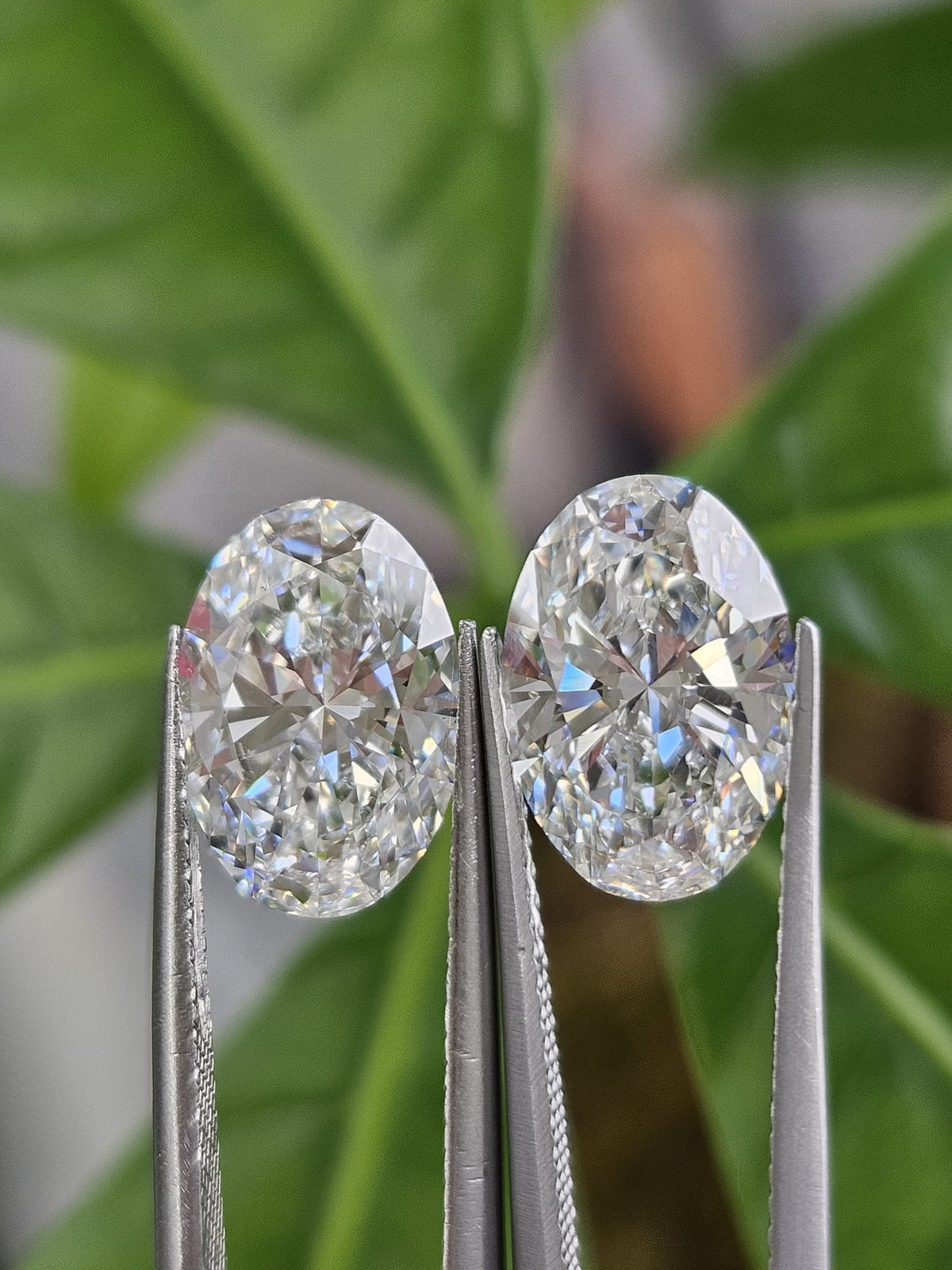 IGI 3.09CT + 3.09CT OVAL PAIR E VVS2